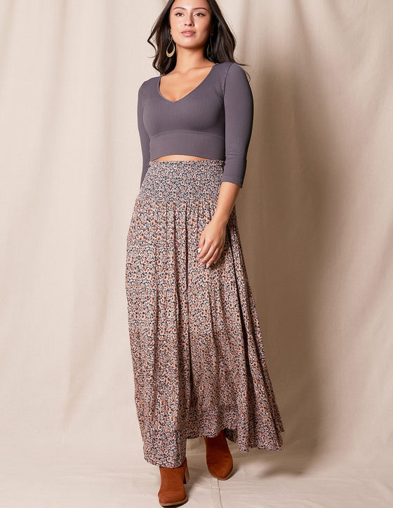 Emmalyn Maxi Skirt - Grey Dawn - Large Only