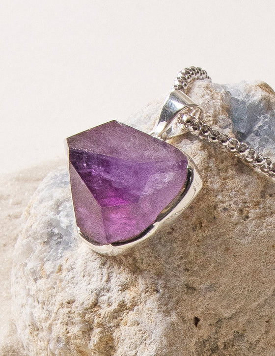 Large outlet Amethyst Pendent