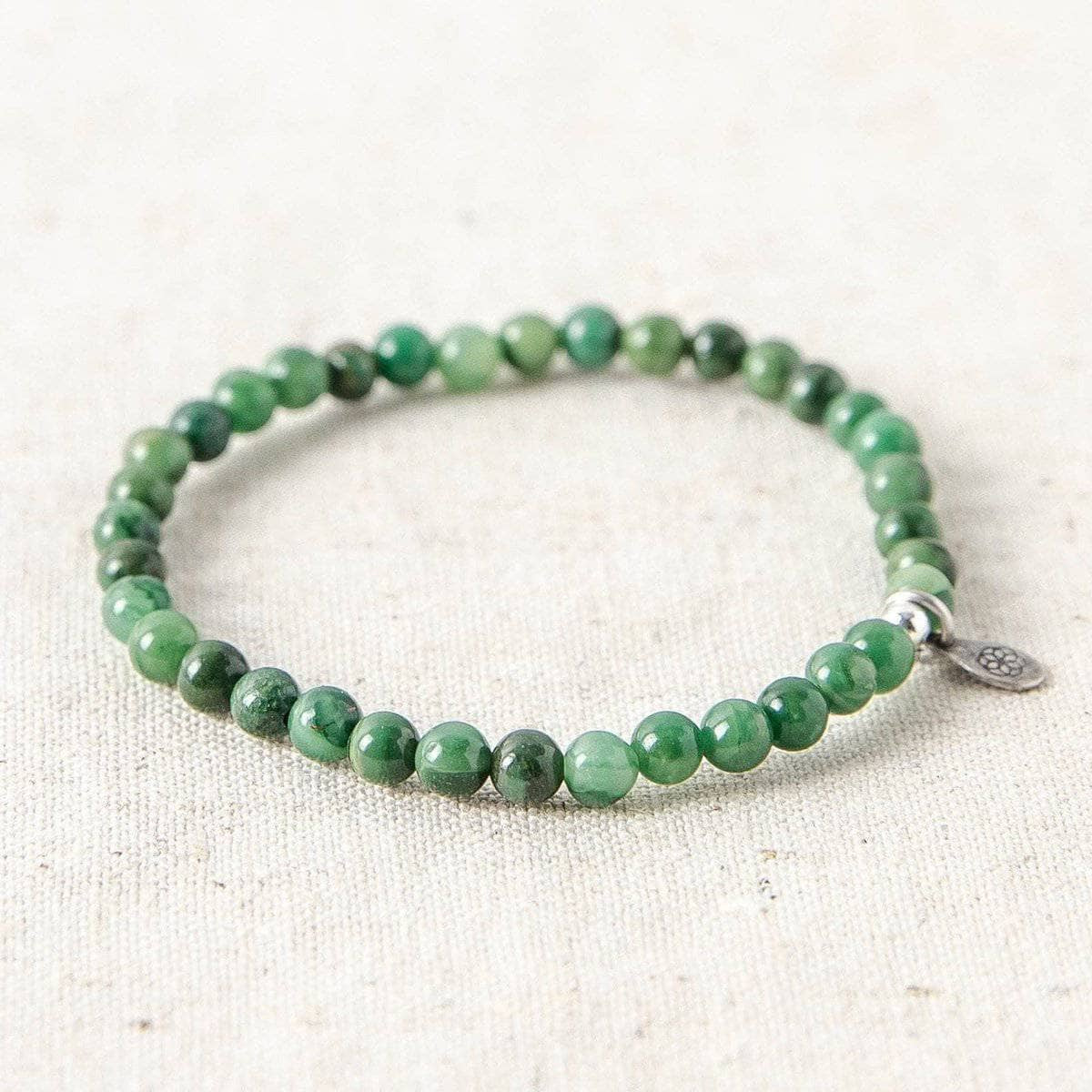 African Jade Mini Gemstone Bracelet — Sivana