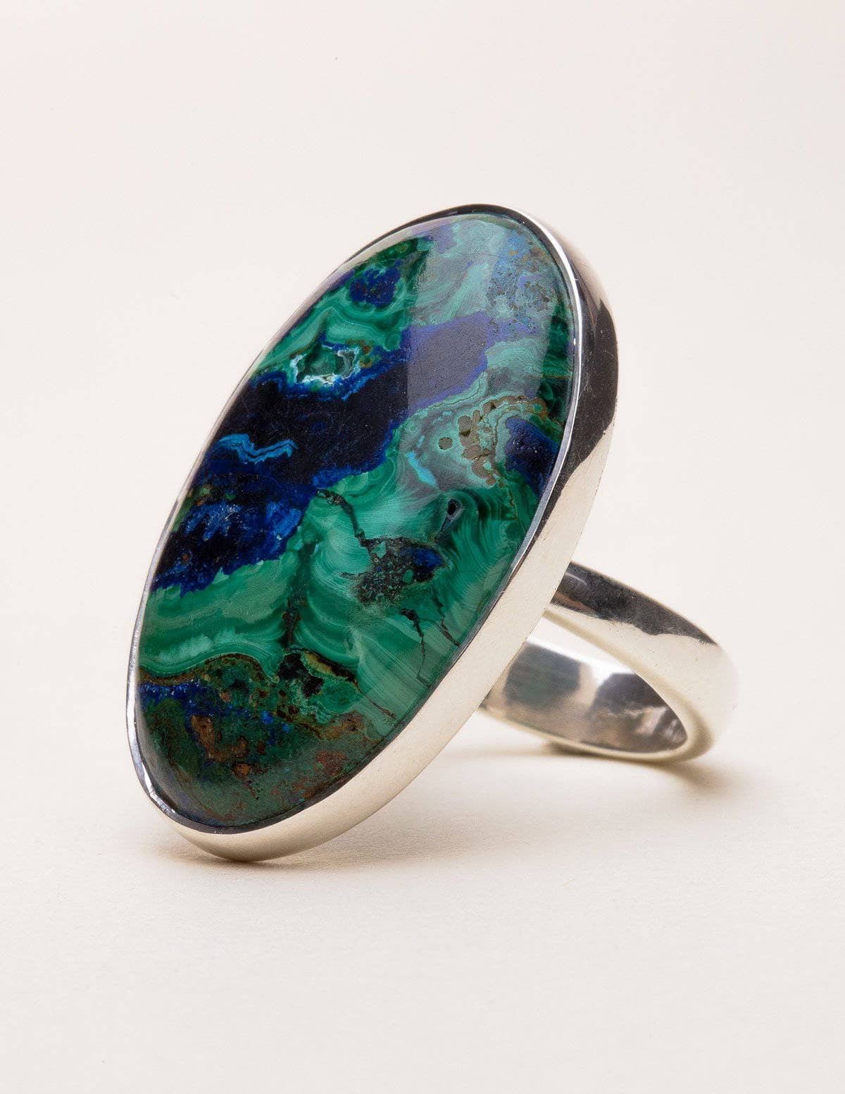 Azurite on sale malachite ring