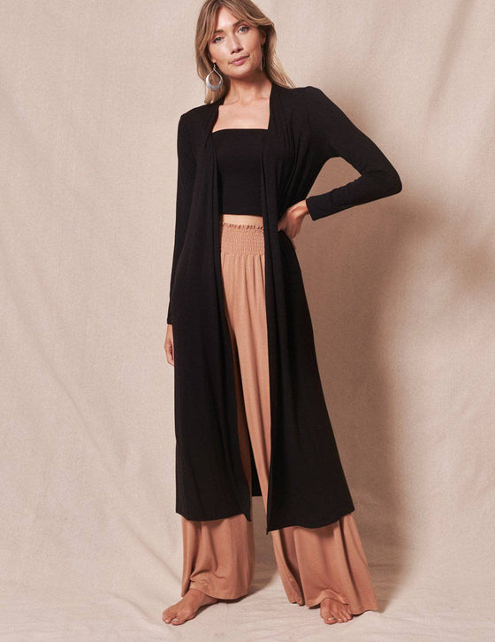 Bamboo Long Cardigan Wrap — Sivana