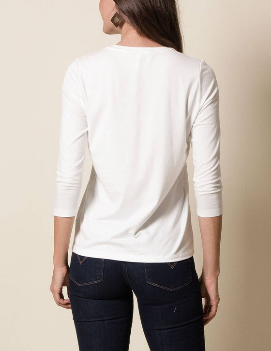 Bamboo / Organic Cotton 3/4 Sleeve Tee — Sivana