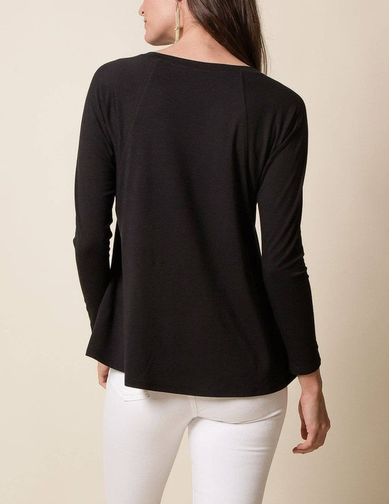 Bamboo/Organic Cotton Long Sleeve Dolman Top — Sivana