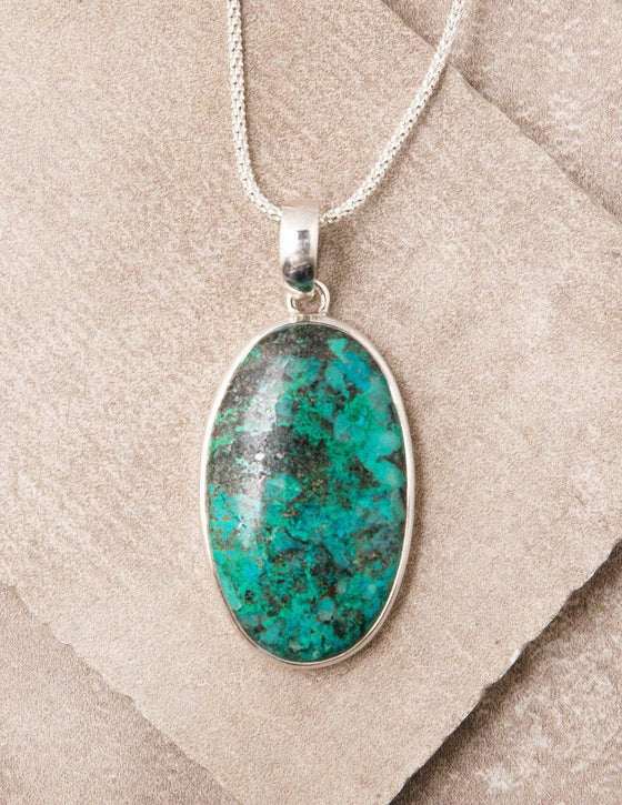 Chrysocolla store Pendant