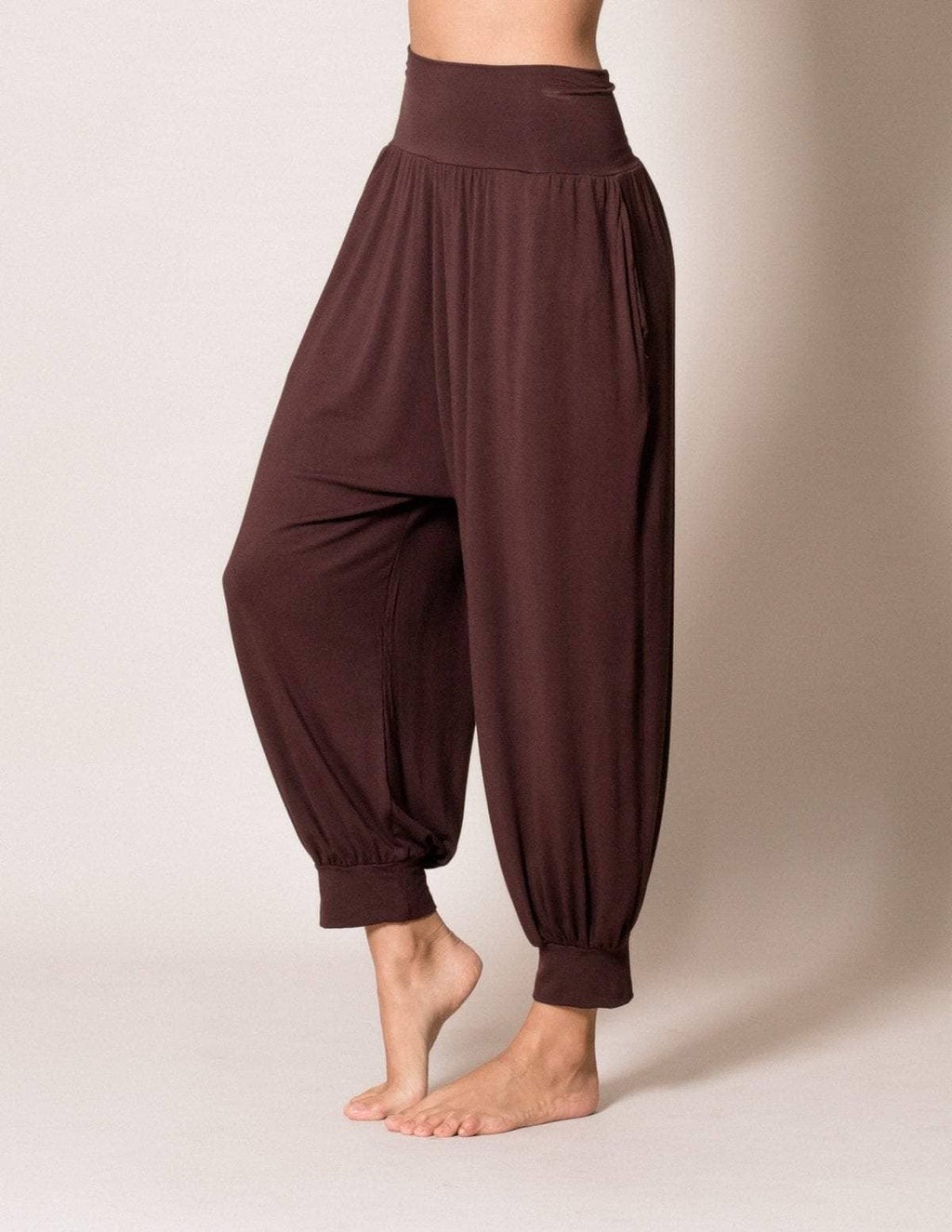 Flowy Harem Pants - Espresso — Sivana