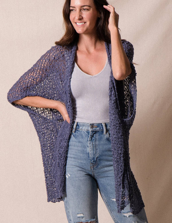 Handwoven Riva Knit Kimono — Sivana