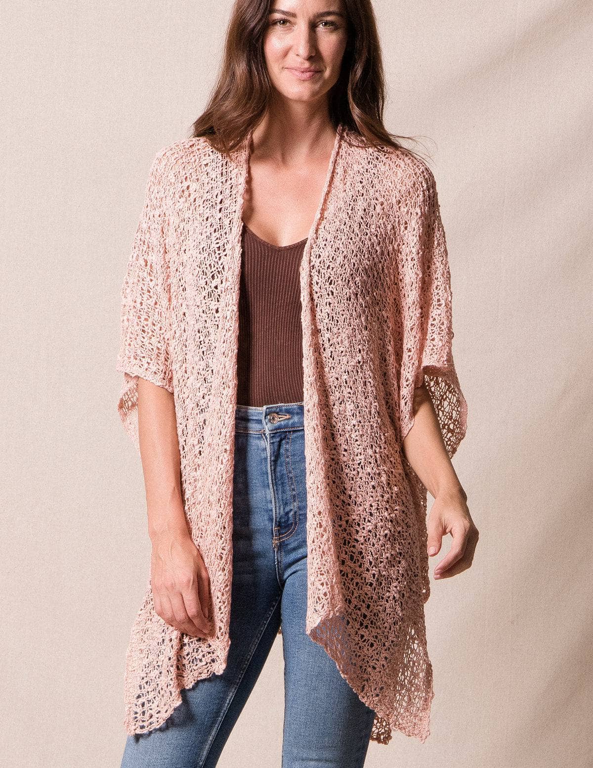 Handwoven Riva Knit Kimono — Sivana