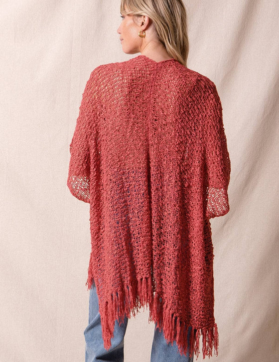 Handwoven Riva Poncho Wrap — Sivana