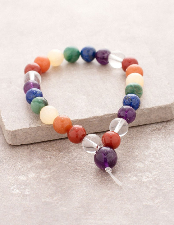 Seven Chakra Mala + Gratis Chakra Bracelet