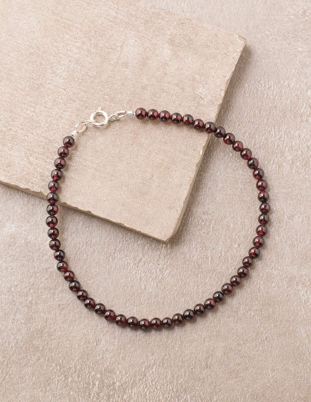 High-Energy Garnet Anklet — Sivana