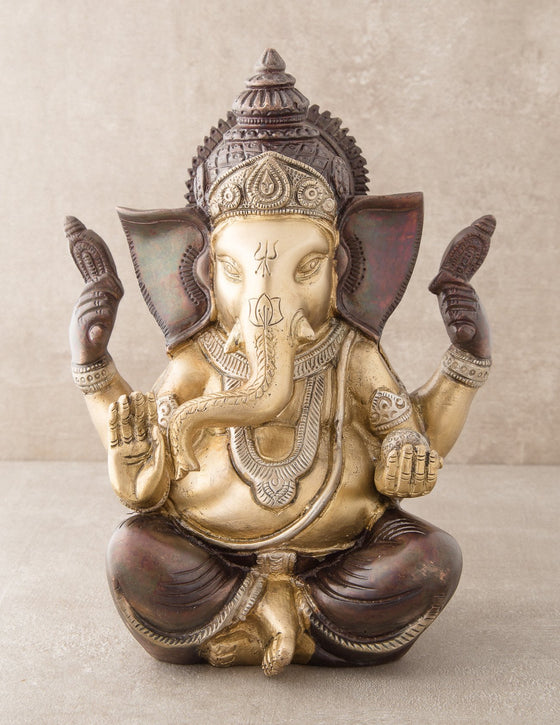 Lord Ganesha Statue in Brass Elephant God Statue Ganesha Idol