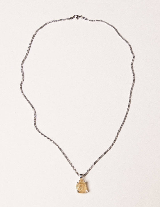 sivana natural citrine pendant necklace