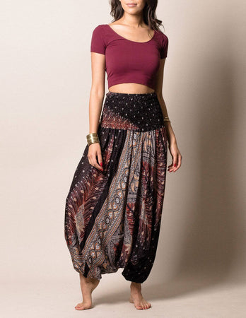 Peacock Harem Pants / Dress - 2 Way — Sivana