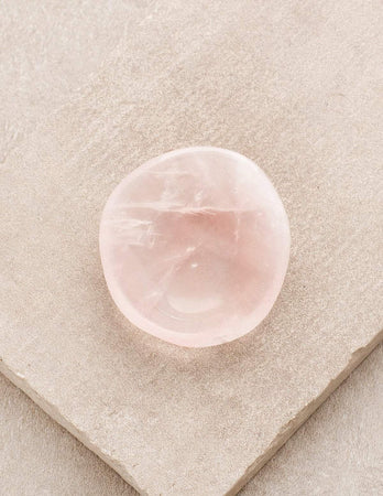 Rose Quartz Worry Stone — Sivana