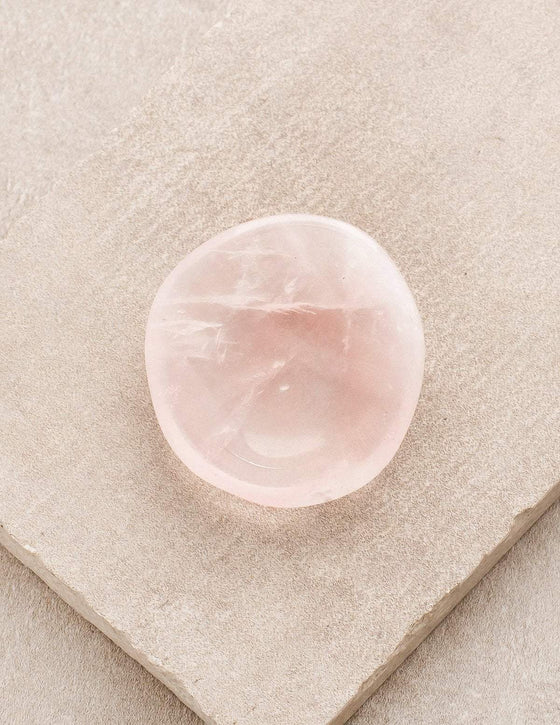 Rose Quartz Worry Stone