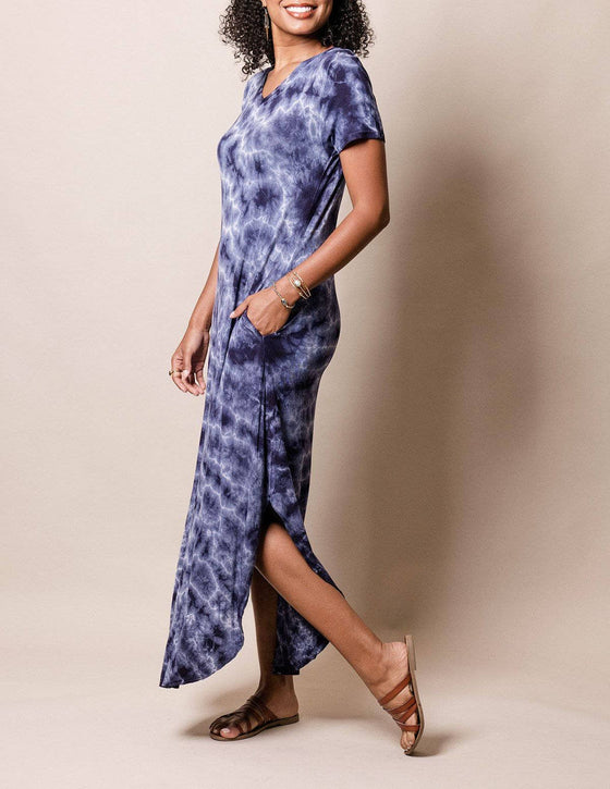 Sky Tie Dye Maxi Dress